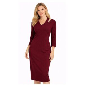 NWT SYMPLI Cutting Edge Dress in Pomegranate - 10